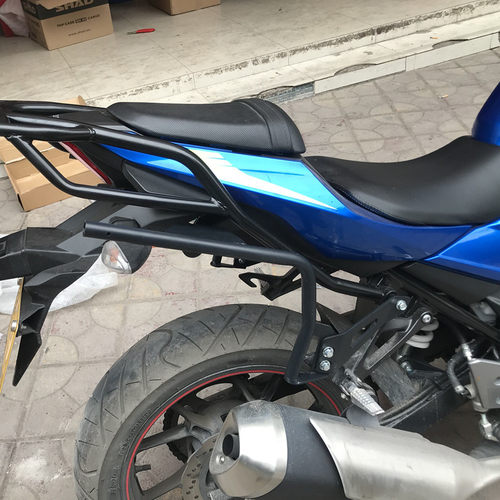新品GSX250R边箱尾箱侧箱GSX250改装后L备箱支架夏德36行李箱支架