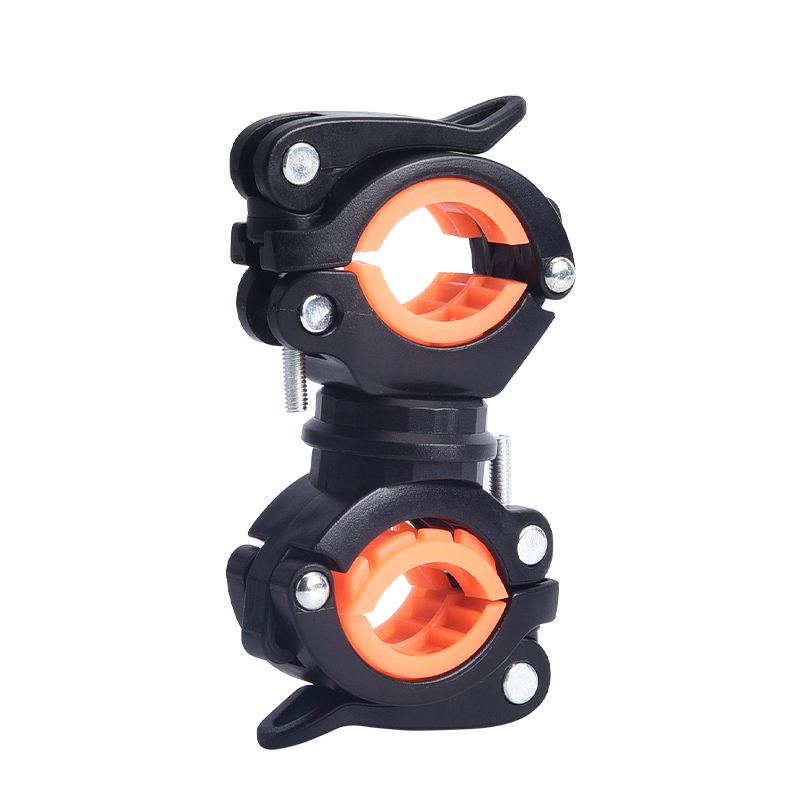 极速自行车d灯架山地车强光前灯支架照明手电筒夹子音响固定架单