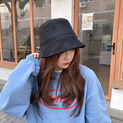 极速Fashion Solid Color Buvcket Hat Summer Autumn Fisherman