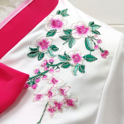 极速戏剧戏服新款春香传花旦衣古装越剧H黄梅戏演出服戏曲舞台表