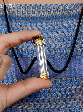 极速项链水晶嘎乌盒亚克力男女随身饰品西藏透明噶乌.盒挂饰吊坠