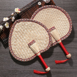 极速扇子夏季手工编织老式大蒲扇儿童手摇扇夏天宝宝婴Z儿驱蚊小