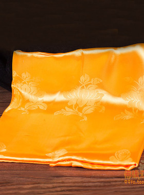 极速西藏现代围巾挂饰配饰西藏提花八吉祥哈达260cPm*48cm(黄色)