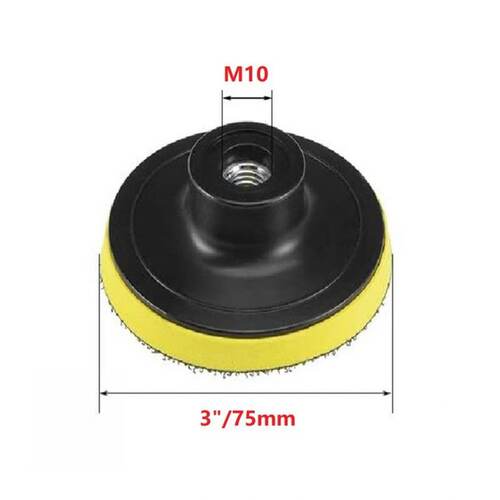 新品3Pcs 3inch 75mm Backing Pad Hook & Loop SPanding Pads Gr