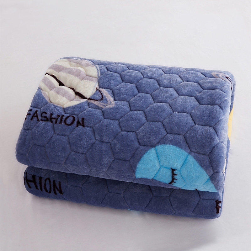 极速加绒冬季保暖法兰绒r珊瑚绒床单毛毯铺床加厚防滑绒毯子床垫