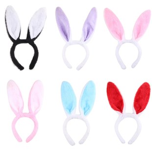 极速Cute Easter Adult Plush Bunny Ears Hairband Soft RZabbit