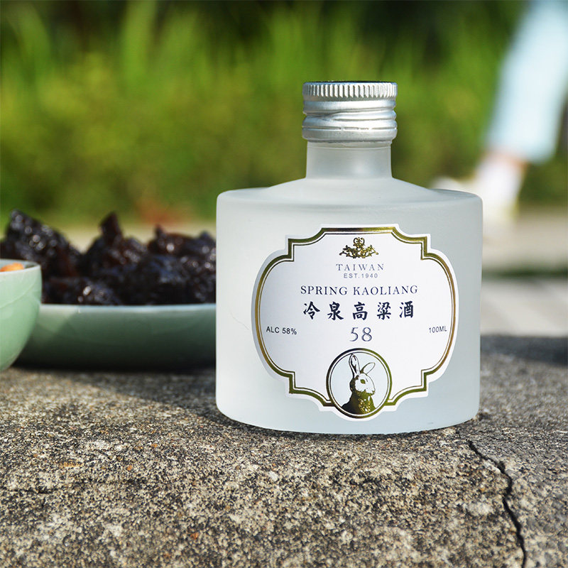 兔兔冷泉高粱酒SFWSC世界烈酒大赛金牌烈酒58度台湾进口100ｍｌ