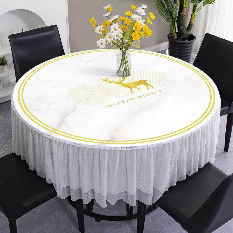 圆桌桌布家用布艺北欧圆形台布阳台圆茶几桌垫防水餐桌布盖巾定制,居家布艺,桌布,淘宝优惠券,粉丝福利购,淘宝优惠卷
