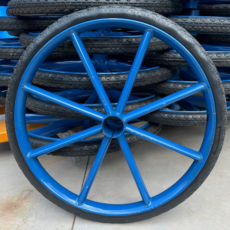 斗车轮力车翻斗车板车轮胎工地架子车劳动车环卫车手推车实心胎