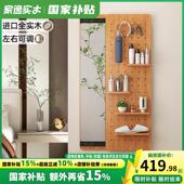 全实木卧室化妆壁画 画镜子全身镜隐藏式 推拉全身镜家用壁挂贴墙