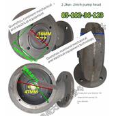 无堵塞排污泵配件2.2Kw 4英寸系列泵头叶轮出口底网 2.5