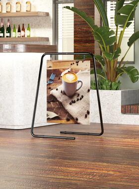 LANCE 咖啡店厅门口立牌户外摆摊落地广告牌展示海报展架kt板立架