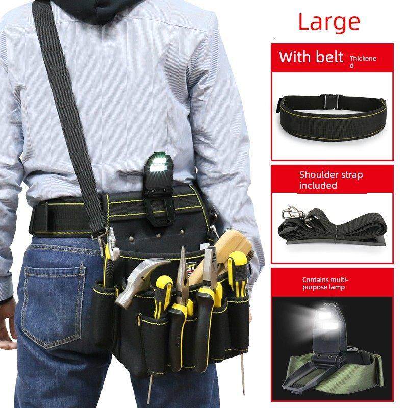 德国进口快速大容量斜腰包修理电工包多功能帆布工具箱大尺寸