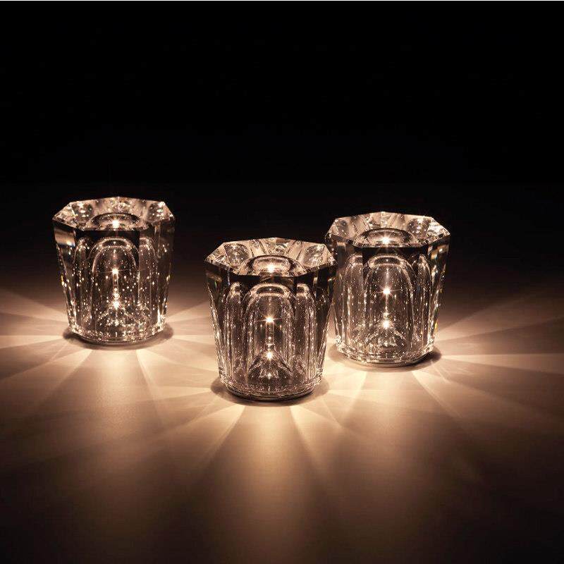 水晶钻石充电台灯清吧酒吧气氛灯桌面灯创意卧室摆件蜡烛灯小夜灯