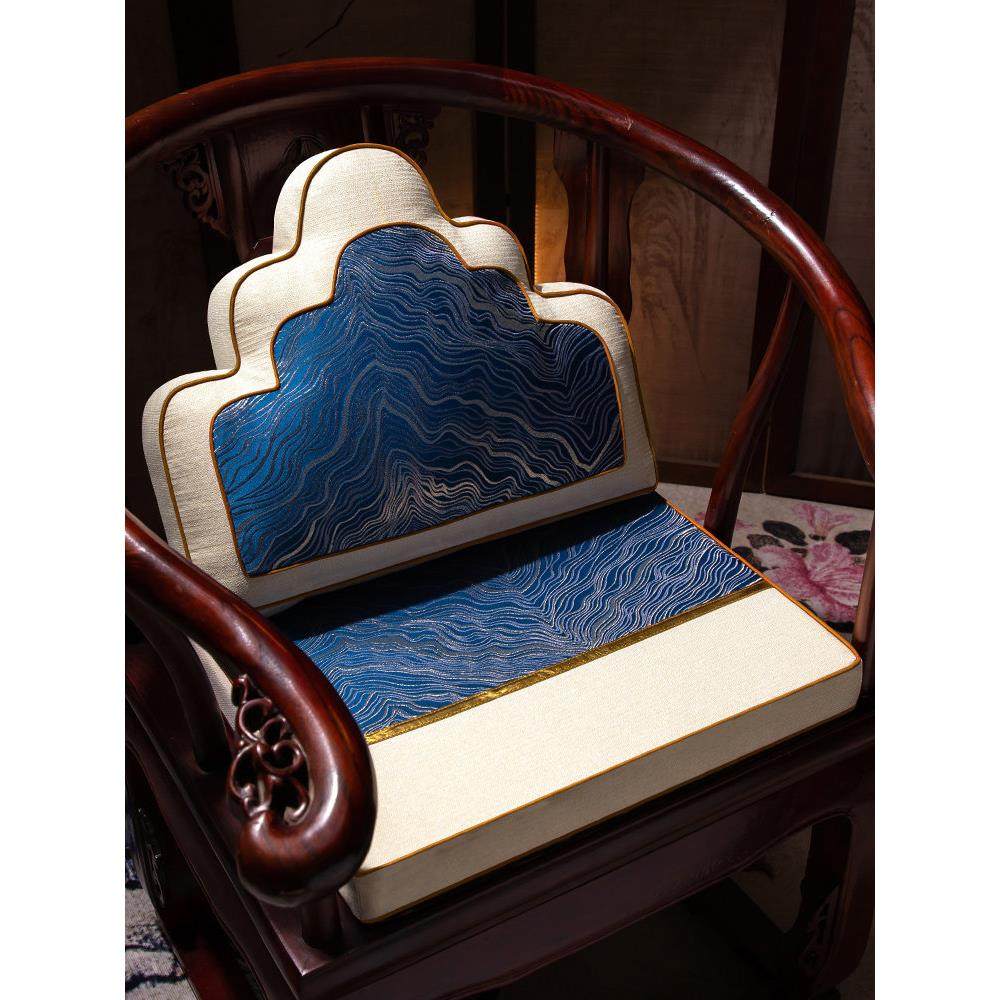 新中式沙发抱枕客厅床头靠垫靠背垫中国风可拆卸清洗腰靠枕套定制