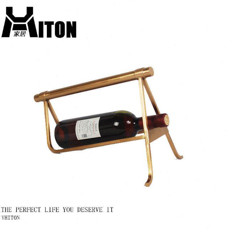 家用客厅现代摆设轻奢创意红酒架摆件架子酒柜装饰品北欧葡萄酒瓶