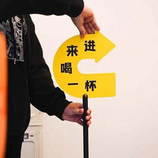 定制铁艺简约ins风韩式网红店户外引流招牌落地广告牌展示架拍照