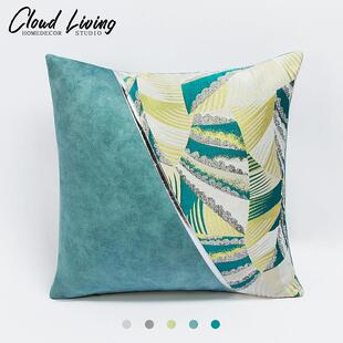 云居 高档轻奢沙发抱枕样板间客厅装饰靠垫酒店民宿餐厅ktv靠枕套