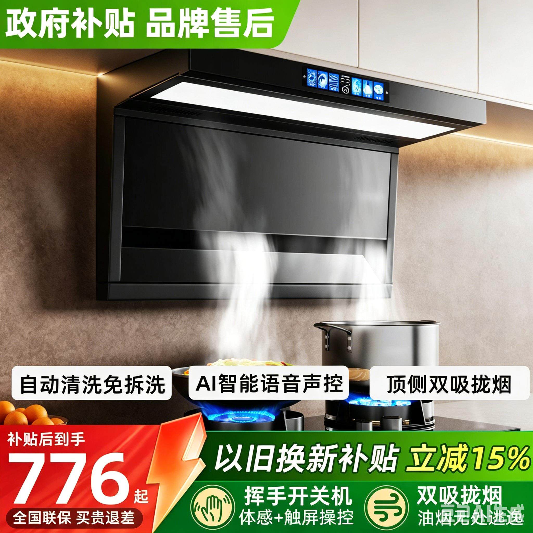 好太太家用欧式顶吸油烟