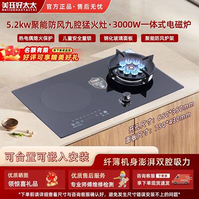 美珏好太太电气两用燃气灶一电一气电磁炉红外线电陶炉气电两用