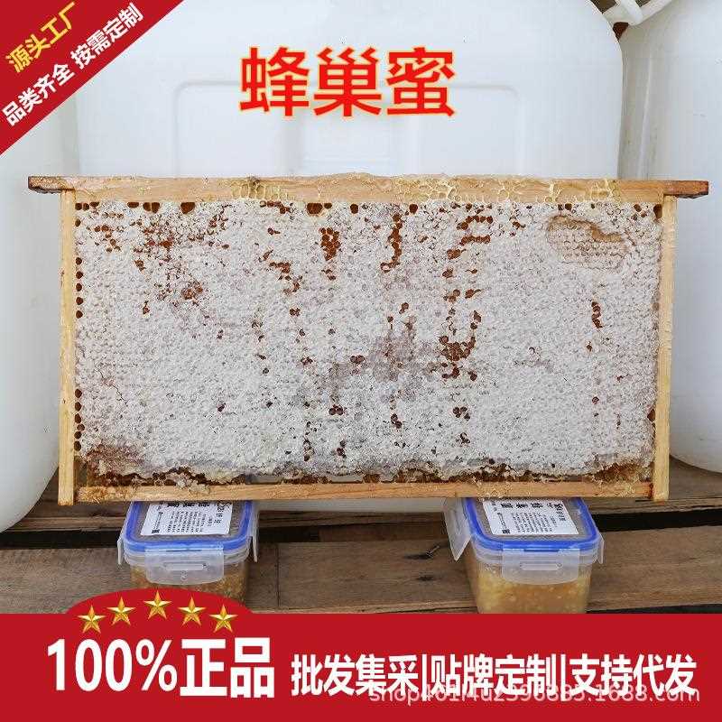 农家自产新鲜蜂巢蜜500g成熟全封盖荆条蜂巢蜜山花蜂蜜土特产