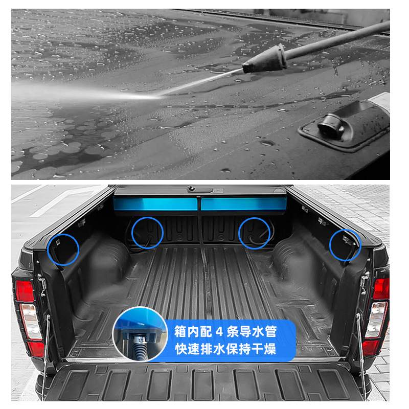 适用于ram F-150 hilux ranger raptor wildtrak后箱盖卷帘盖