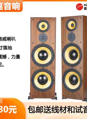 爱嘉音响C2012双12寸发烧HIFI落地音箱采用惠威喇叭K12 家庭影院