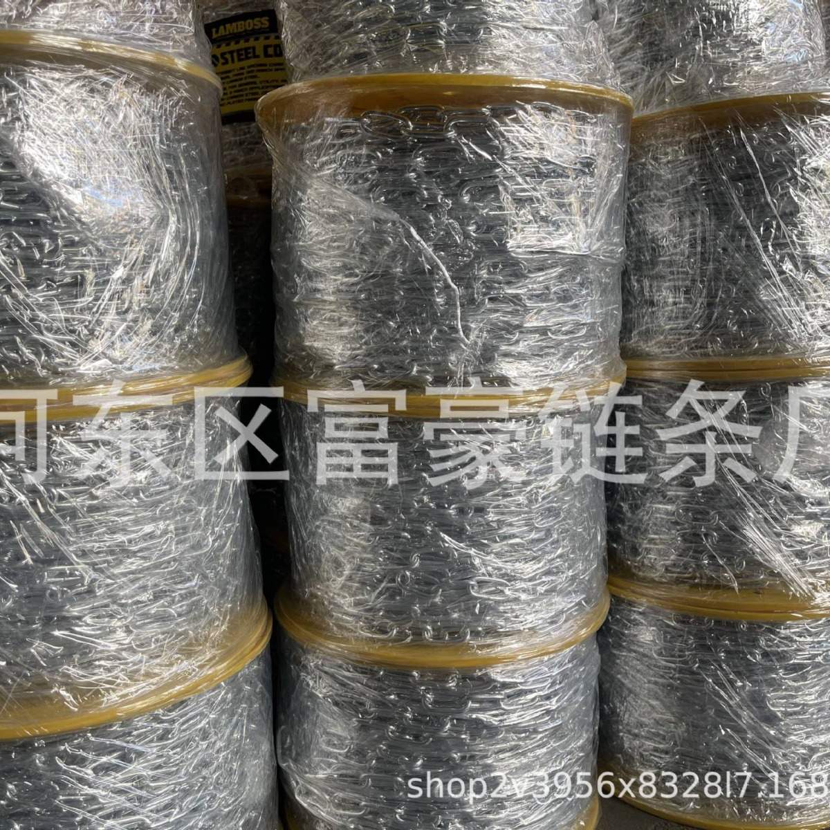 缠轮纸箱装铁链条766短763长5685中环铁链子轮镀锌铁链子链条