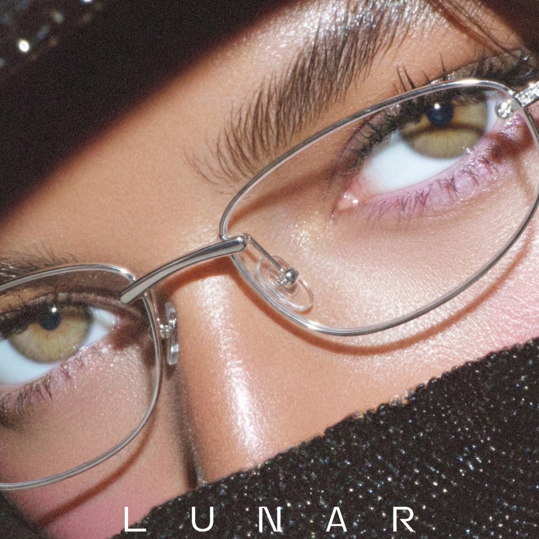 LUNAR26SSstudio系列纯钛高级感猫眼镜框女钻饰未来感老钱风Rigel