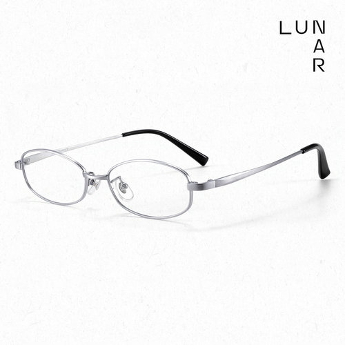 LUNAR纯钛复古小方框眼镜显脸小