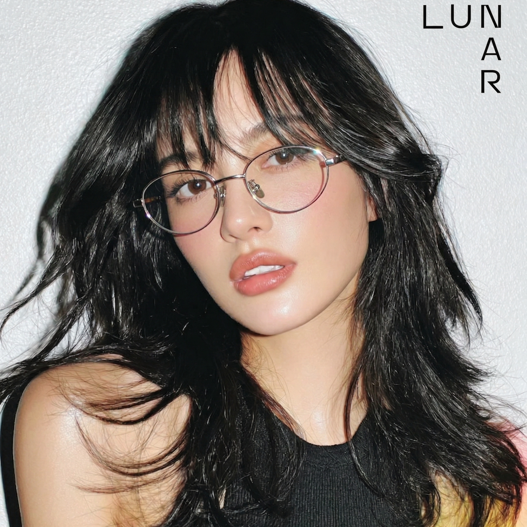 LUNAR 26SS超轻纯钛眼镜女近视度数方圆脸显瘦防蓝光镜片素颜镜架