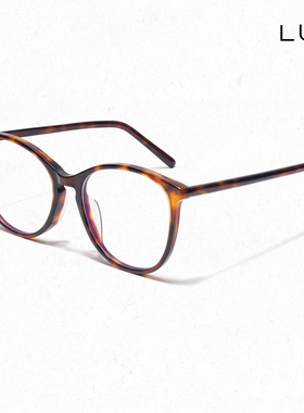 Lunar 近视眼镜猫眼大框复古时尚2025新款防蓝光素颜光学镜架