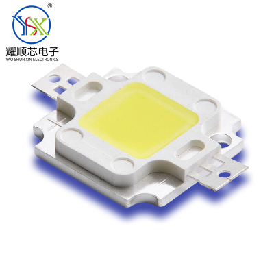 大功率白光灯珠10W 普瑞45mil封装高亮暖白光3000K色温COBLED光源