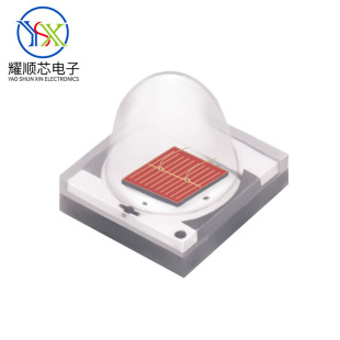 大功率3535红光陶瓷LED灯珠 660nm植物补光发光二极管LED 3W 60度