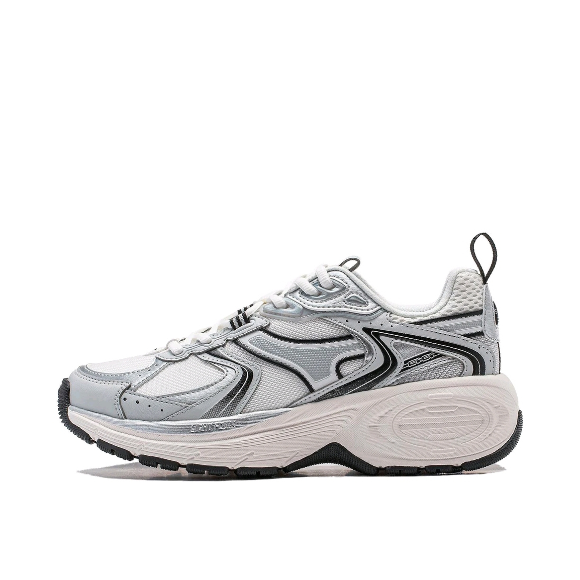 LiNing李宁 92CICI减震耐磨低帮生活休闲鞋女白银AGCU034-1