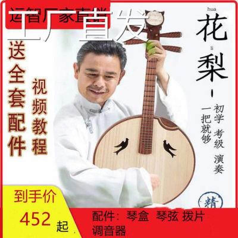 中阮乐器厂家直销红木专业花梨木初学者入门考级民族中小阮琴