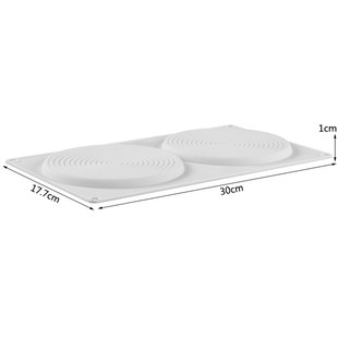 极速Spiral Shape Sinlicone Mold Mousse Cake decorate baking