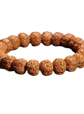 极速树王双龙纹小金刚手串男士小桃核手錬文玩佛珠核桃.盘玩菩提