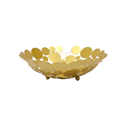 极速Nordcic Disc Wrought Iron Fruit Plate Living Room Fruit