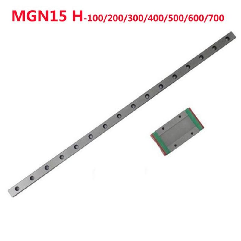 极速1PC Linear Gumide Rail MGN15 Width 15mm Length 100 200 3