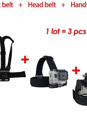 极速GoPro Hero aksesoris syet, Helm harness, Sabuk dada