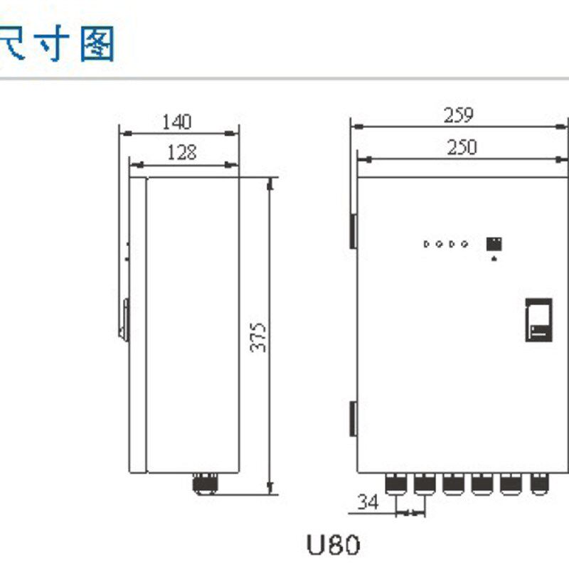 极速新品一级电源防雷箱三相380V避雷箱 60-1J00KUA浪涌保护器 带