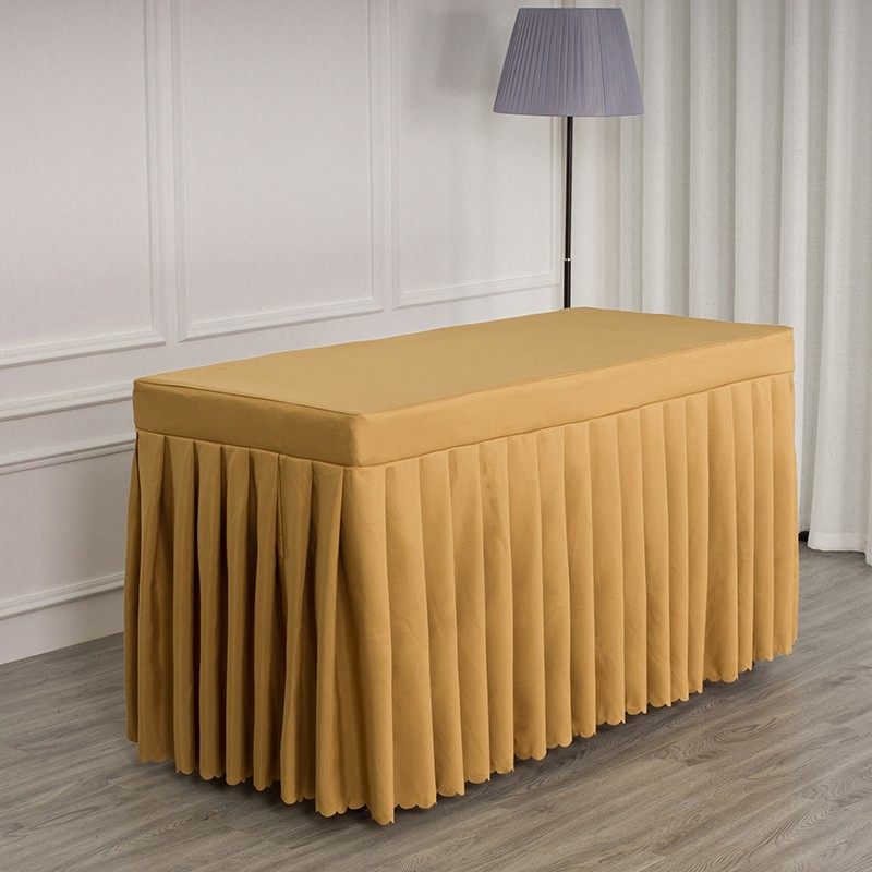 极速定制会议桌布l布艺长方形桌罩办公室长条桌桌布红色酒店签到