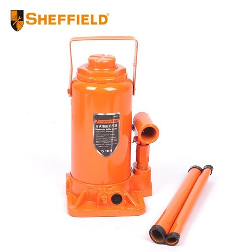 极速。GD钢盾S16001n8 160015立式液压千斤顶10/12/15/20T车载液