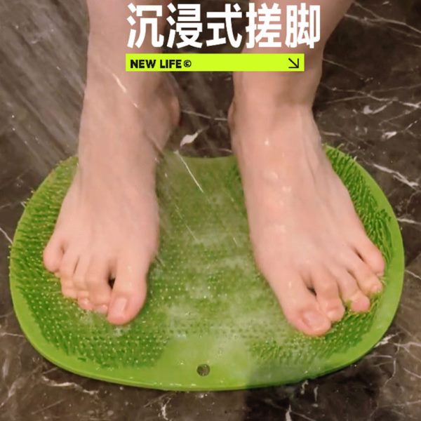 神器脚后背地垫吸盘足底按摩贴墙搓背带洗子搓脚刷洗丫浴室脚洗澡