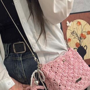 1mm银线手工编织ins同款fever包芯银线夏日海贝包毛线diy钩针材料