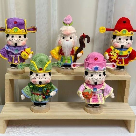 手工钩织五路财神编织玩偶福禄寿喜财神爷diy材料毛线礼物摆件,服饰配件/皮带/帽子/围巾,DIY编织材料包,淘宝优惠券,粉丝福利购,淘宝优惠卷