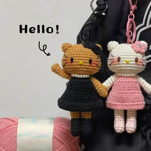 小香风长腿Kitty玩偶diy材料包