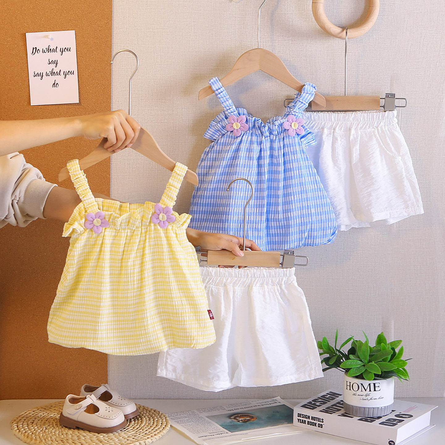 2026新款糖果风女宝宝夏装两件套装一岁网红洋气吊带短裙韩版休闲