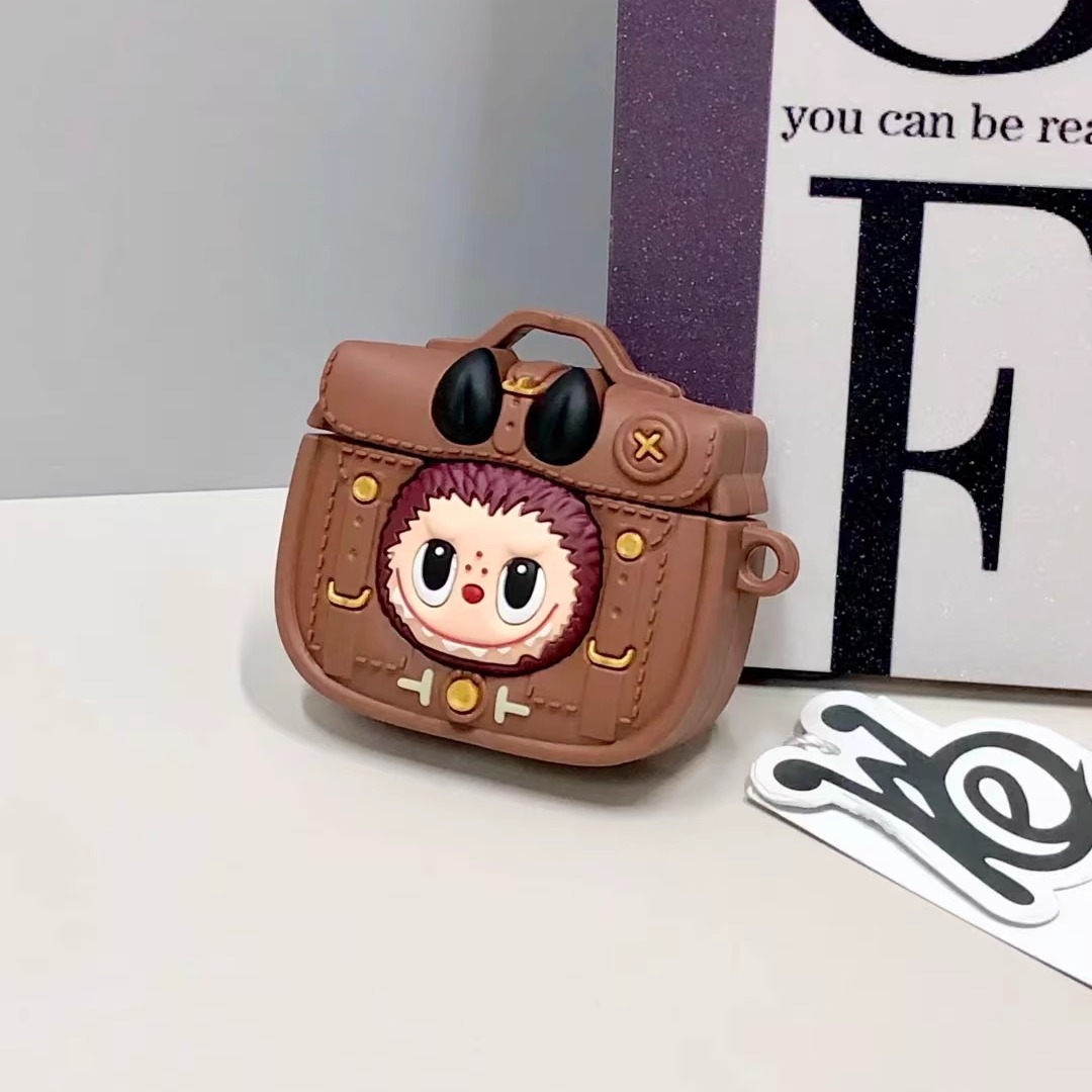 ins风网红拉布布包包airpods4保护套三代耳机壳适用苹果airpods pro3代蓝牙耳机保护壳1代2代华强北5代耳机壳